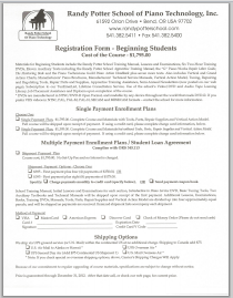 Beginners Registration form Page 1